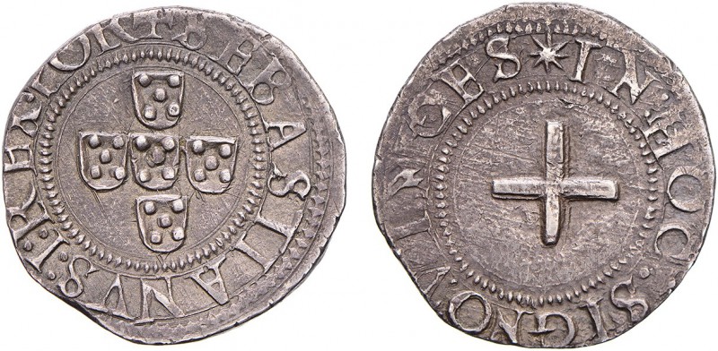 Portugal - D. Sebastião I (1557-1578)
Silver - Meio Tostão, POR, G.39.05, 4.39g...