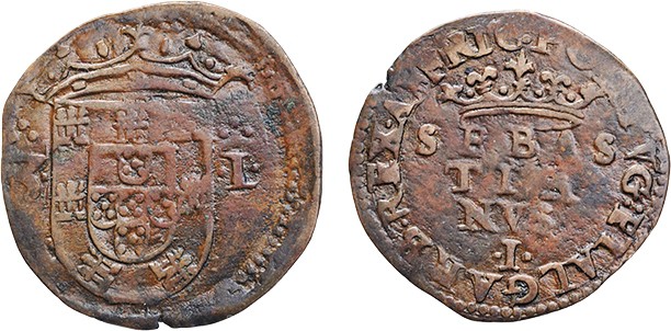 Portugal - D. Sebastião I (1557-1578)
3 Reais, 3-L (3 points on 3 and L, 3 and ...