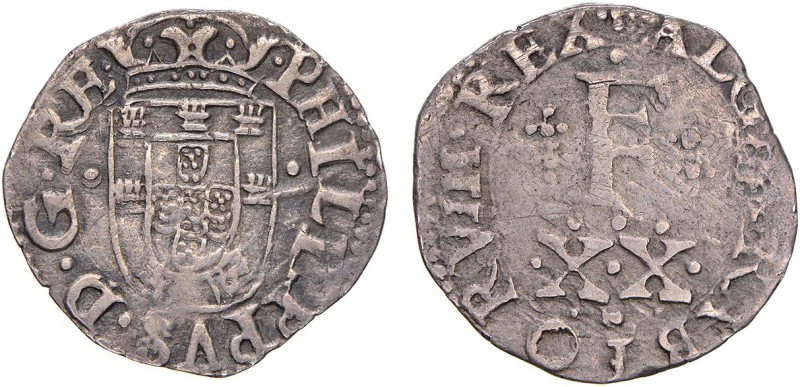 Portugal - D. Filipe II (1598-1621)
XX Reais, flanked crown, PHILIPPVS.D.G.RE, ...