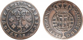 Angola - D. José I (1750-1777)
1/2 Macuta 1770, G.07.03, 18.98g, Almost Very Fine