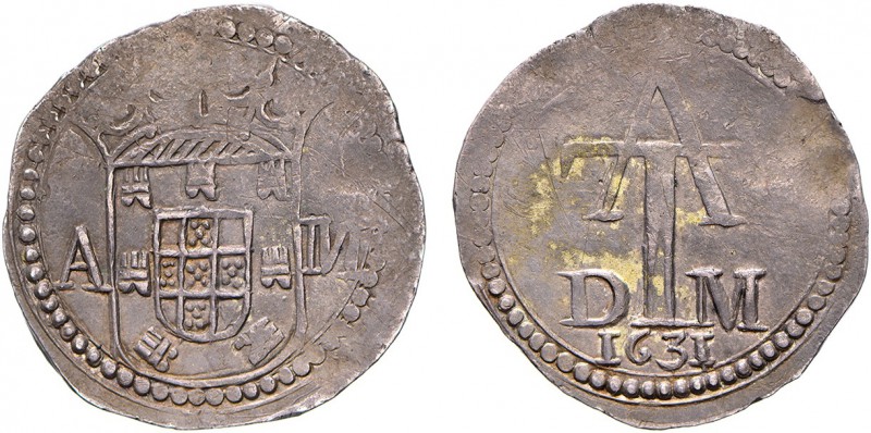 India - D. Filipe III (1621-1640)
Silver - Tanga 1631, A-M/D-M, Goa to Malacca,...