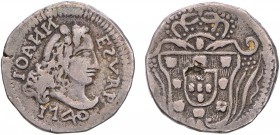 India - D. João V (1706-1750)
Silver - Pardau 1740, Goa, G.74.12, FV J5.64, KM.111, 5.87g, Very Fine