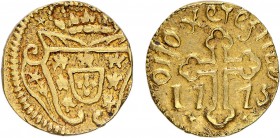 India - D. José I (1750-1777)
Gold - 8 Xerafins 1775, Goa, Ex-Col. Barbas, G.65.01, FV Jo.47, KM.163, 3.23g, Choice Very Fine