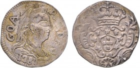 India - D. Maria I (1788-1799)
Silver - Pardau 1787, Goa, Widow's Veil , G.32.01, FV M1.74, KM.200, 5.38g, Very Fine