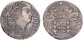 India - D. João VI (1816-1826)
Silver - Pardau 1818, Goa, Rare, G.31.01, FV J6.19, KM.237, 5.40g, Choice Very Fine