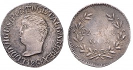 India - D. Luís I (1861-1889)
Silver - Pardau 1868, Goa, G.01.02, FV Lu.07, KM.281, 5.39g, Almost Extremely Fine