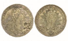 Mozambique - D. José I (1750-1777)
Silver - Countermark "MR" on Thaler 1753 (Hungary) (KM.358.1), G.30.01, 27.89g, Very Fine