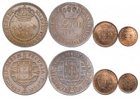 Mozambique - D. João VI/D. Maria II
Lot (4 Coins) - D. João VI: 80 Réis 1820, G.03.01, 14.11g, Choice Very Fine; 20 Réis 1820, G.01.03, 3.76g, Good; ...