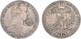 Mozambique - D. Luís I (1861-1889)
Silver - Countermark "PM Coroado" on Thaler 1780, Maria Theresa (Austria), Ex-Col. Barbas, G.14.03, 27.89g, Almost...