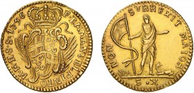 Order of Malta - Manuel Pinto da Fonseca (1741-1773)
Gold - 10 Scudi 1756, G.46.01, 7.89g, Choice Very Fine