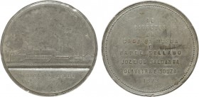 Medalhas - Dedicada a D. José de Saldanha Oliveira e Sousa
Chumbo - 1873 - Dedicada ao Director da Casa da Moeda, D. José de Saldanha Oliveira e Sous...