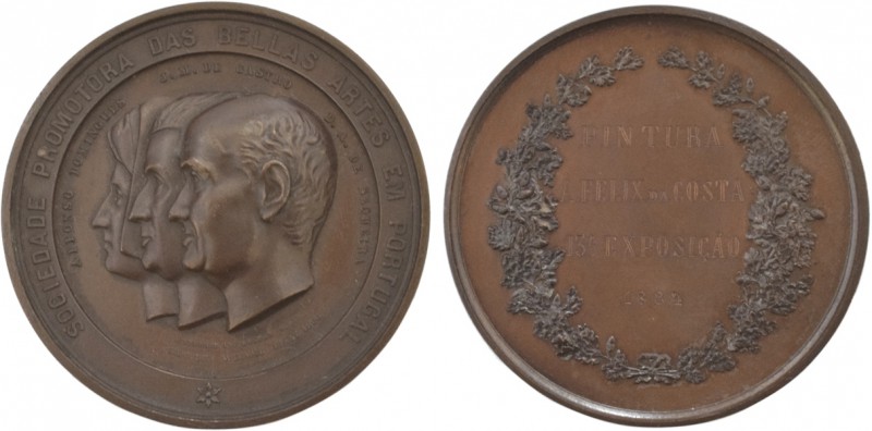 Medalhas - Sociedade Promotora das Bellas Artes
Cobre - 1884 - Wiener 1866 - So...