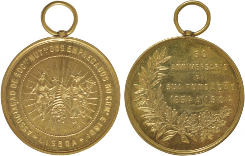 Medalhas - Associação de Socorros Mútuos
Cobre dourado - 1904 - Comemorativa do...