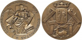 Medalhas - Congresso dos Economistas em Luanda
Bronze - 1955 - Joaquim Correia - I Congresso Nacional dos Economistas Luanda MCMLV. 90mm. BELA