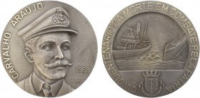 Medalhas - Carvalho Araújo 1968
Prata - 1968 - Inácio Santos - Cinquentenário da Morte em Combate pela Pátria - Vla Real.80mm. 337g. BELA