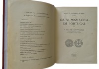 Livros - Vasconcellos, J. Leite de
Vasconcellos, J. Leite de - Da Numismática em Portugal, 360pp, 47 Estampas, Ilustrado, Lisboa 1923, Encadernação e...