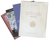 Livros (Lote de 4 Livros)
Lote de 4 Livros - Folgosa, J.M. As Moedas da África Oriental Portuguesa Moçambique, 375pp, Porto 1956; Magro, Francisco A....