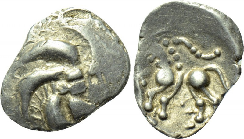 CENTRAL EUROPE. Vindelici. Quinarius (2nd-1st centuries BC). "Büschelquinar" typ...