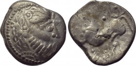 EASTERN EUROPE. Imitations of Philip II of Macedon (2nd-1st centuries BC). Tetradrachm "Mit liegendem Achter" type.