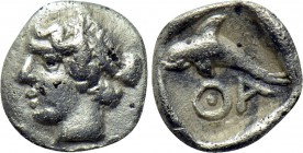THRACE. Thasos. Hemiobol (Circa 400 BC).