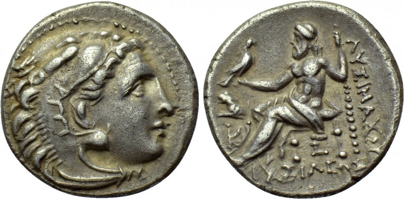 KINGS OF THRACE. Lysimachos (305-281 BC). Drachm. Kolophon. 

Obv: Head of Her...