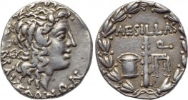 MACEDON (Roman Province). Aesillas (Quaestor, circa 95-70 BC). Tetradrachm.