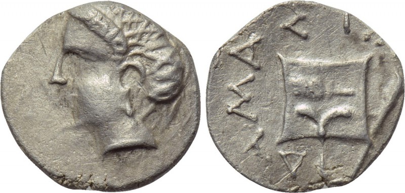 ILLYRO-PAEONIAN REGION. Damastion (Dardania). Drachm (Circa 340-330). 

Obv: F...