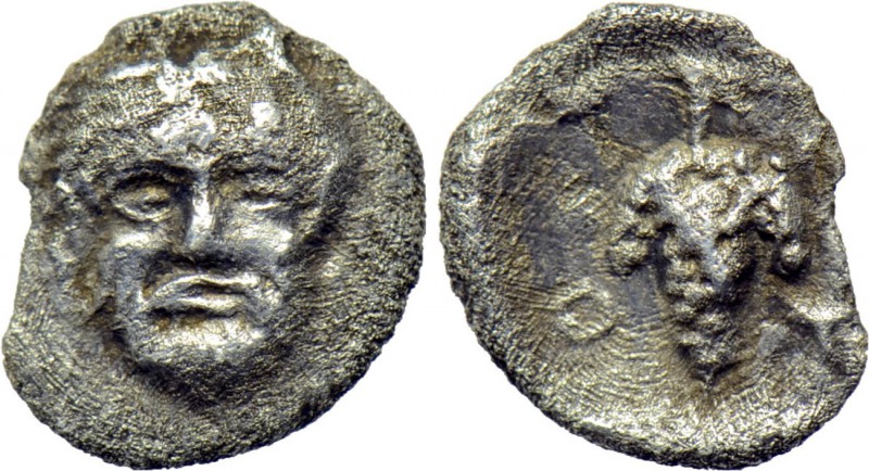 THESSALY. Skotussa. Hemiobol (Circa 420-400 BC). 

Obv: Facing head of Herakle...