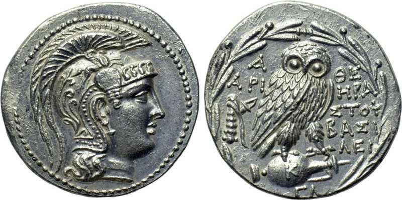 ATTICA. Athens. Tetradrachm (136/5 BC). New Style Coinage. Herakles, Aristoph- a...