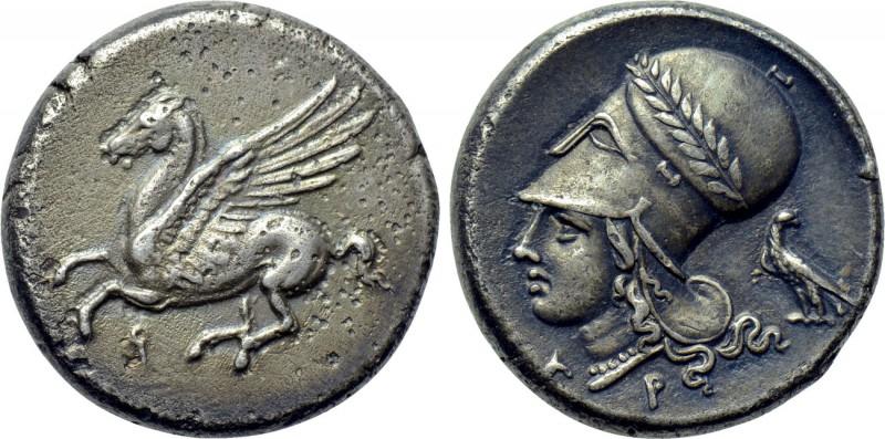 CORINTHIA. Corinth. Stater (Circa 375-300 BC). 

Obv: Pegasos flying left; kop...