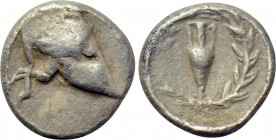 PELOPONNESOS. Uncertain (Zakynthos?). Hemiobol (Circa 4th century BC).