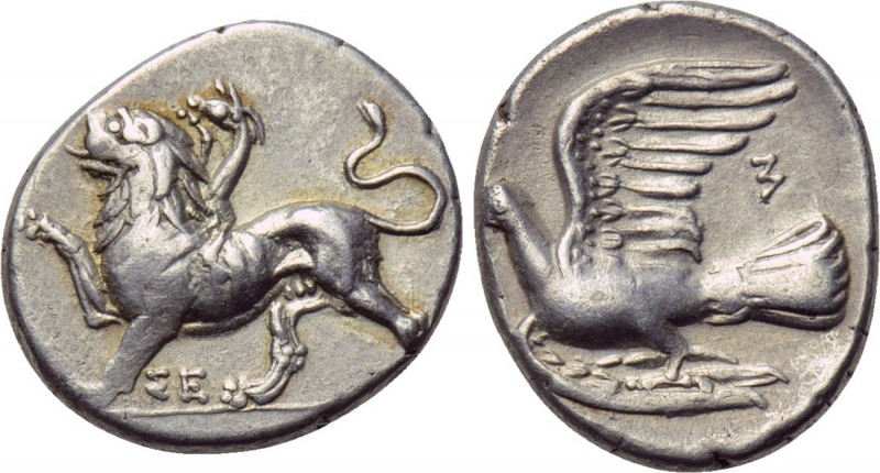 SIKYONIA. Sikyon. Hemidrachm or Triobol (Circa 330-280 BC). 

Obv: Chimaera st...