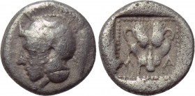 LESBOS. Methymna. Triobol or Hemidrachm (Circa 450-406 BC).