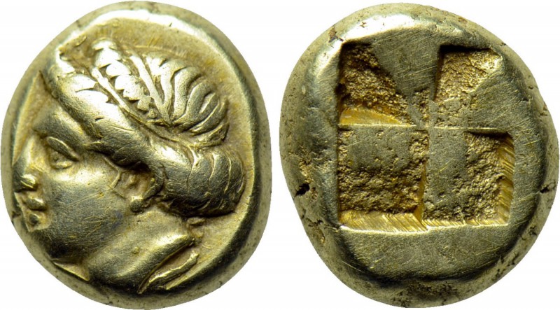 IONIA. Phokaia. EL Hekte (Circa 478-387 BC). 

Obv: Young female head left, ha...