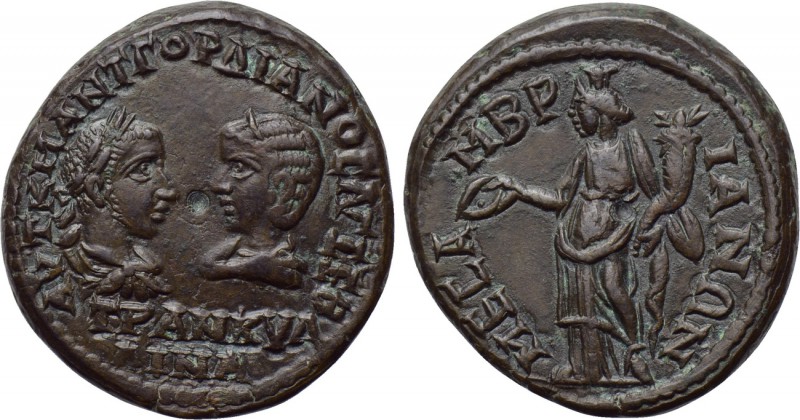 THRACE. Mesembria. Gordian III, with Tranquillina (238-244).. 

Obv: AVT K M A...