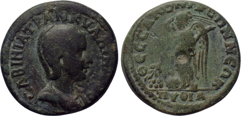 MACEDON. Thessalonica. Tranquillina (Augusta, 241-244). Ae. 

Obv: CABINIA TPA...