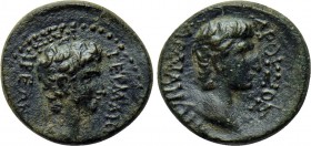 LYDIA. Sardeis. Germanicus, with Drusus (Caesar, 4 BC-AD 19). Ae.