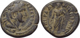 PHRYGIA. Stectorium. Pseudo-autonomous. Time of Marcus Aurelius and Lucius Verus (161-169). Ae. Fl. Likinnianos, magistrate.