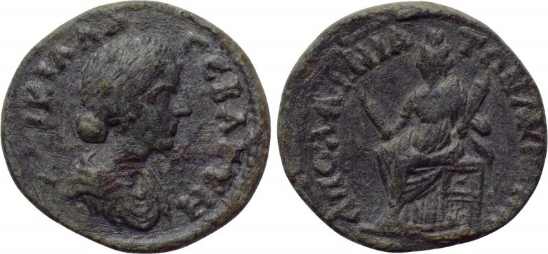 PISIDIA. Apollonia. Lucilla (Augusta, 164-182). Ae. 

Obv: ΛΟVΚΙΛΛΑ CЄBΑСΤΗ. ...