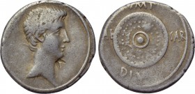 OCTAVIAN. Denarius (35/4 BC). Spanish or northern Italian or mint traveling with Octavian in Illyricum.
