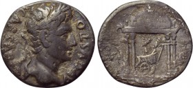 AUGUSTUS (27 BC-14 AD). Denarius. Uncertain mint in Spain.