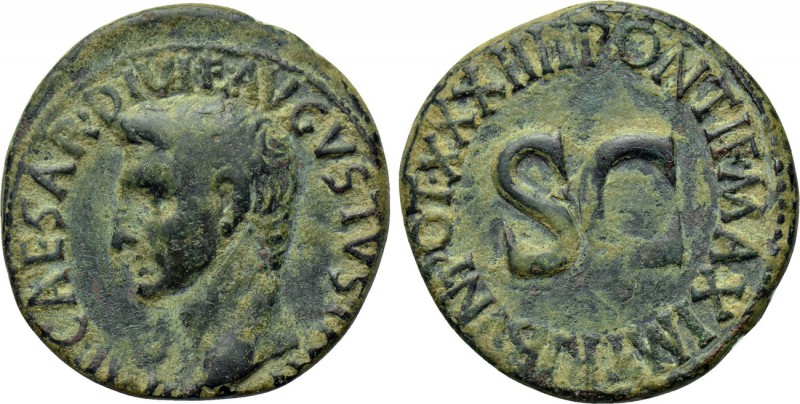 AUGUSTUS (27 BC-14 AD). Rome. As. 

Obv: IMP CAESAR DIVI F AVGVSTVS IMP XX. 
...