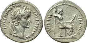 TIBERIUS (14-37). Denarius. "Tribute Penny" type. Lugdunum.