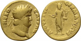 NERO (54-68). GOLD Aureus. Rome.
