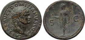 DOMITIAN (Caesar, 69-81). Sestertius. Rome.