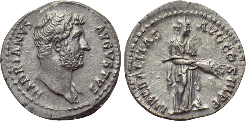 HADRIAN (117-138). Denarius. Rome. 

Obv: HADRIANVS AVGVSTVS. 
Bareheaded bus...