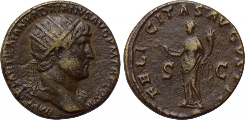 HADRIAN (117-138). Dupondius. Rome. 

Obv: IMP CAESAR TRAIAN HADRIANVS AVG P M...