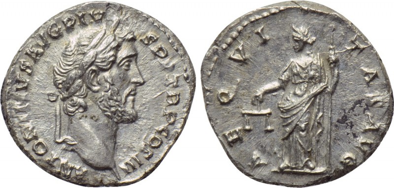 ANTONINUS PIUS (138-161). Denarius. Rome. 

Obv: ANTONINVS AVG PIVS P P COS II...