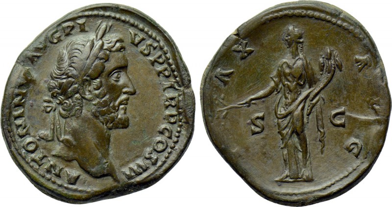 ANTONINUS PIUS (138-161). Sestertius. Rome. 

Obv: ANTONINVS PIVS P P TR P COS...