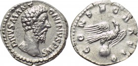 DIVUS MARCUS AURELIUS (Died 180). Denarius. Rome.